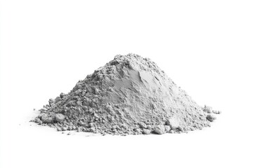Gray powder pile