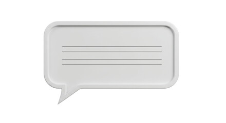 Isolated Speech Bubble