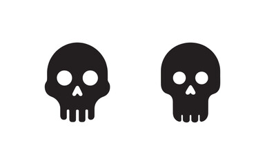 human skull isolated on white