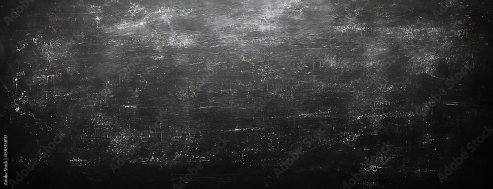 Poster Dark Grunge Texture Background Abstract Blackboard Surface Vintage Wall Chalkboard Effect Distressed Design Grainy : Generative AI