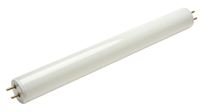 Isolated Fluorescent Tube