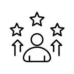 Employee Growth & Favorite Icon Set – Career Development, HR, and Performance Symbols