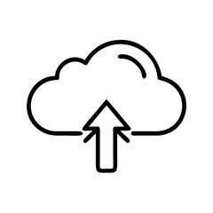 Cloud Upload Icon Set – Add to Cloud, Storage, and File Transfer Symbols