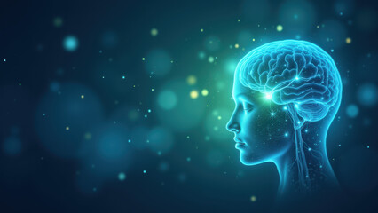 Vagus Nerve Stimulation with 3D head illustration