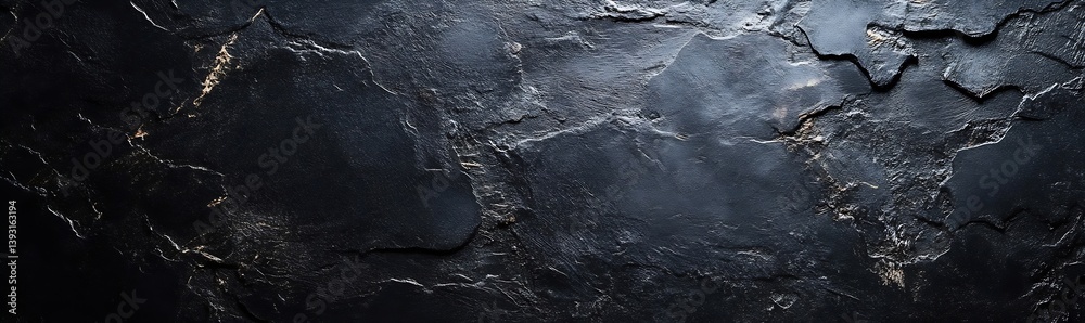 Poster dark stone texture background fine art slate rock wall black granite surface natural pattern design 