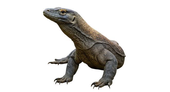 Isolated Komodo Dragon