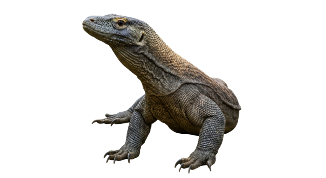 Isolated Komodo Dragon