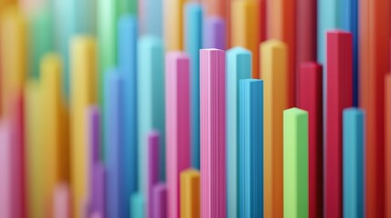 Colorful candlestick chart indicating a bullish breakout trend in financial markets