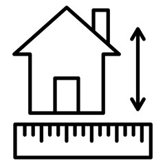 House Measurement Icon