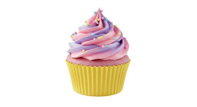 Isolated cupcake