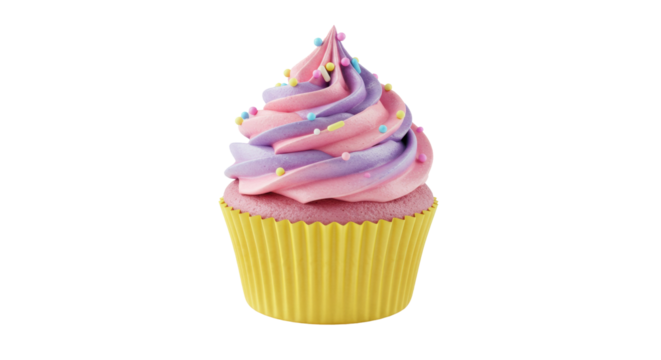 Isolated cupcake