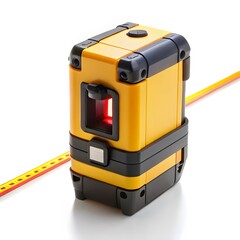 Fototapeta premium Yellow Laser Level with Measuring Tape