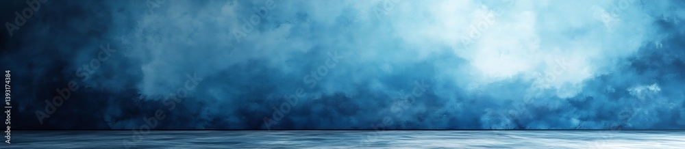 Poster abstract blue water texture background ocean scene with light reflections creative wall art and grap