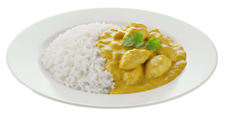 Delicious savory dish featuring rice and vibrant vegetable curry served in a white bowl