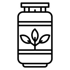 Biogas Cylinder Icon