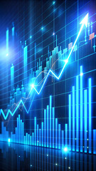 "Blue Market Surge &ndash; Digital Stock Data Visualization"

