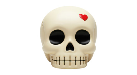 Isolated Sugar Skull Figurine