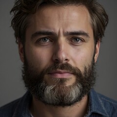 Obraz premium man looking at camera 