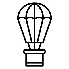 Obraz premium Hot Air Balloon Icon