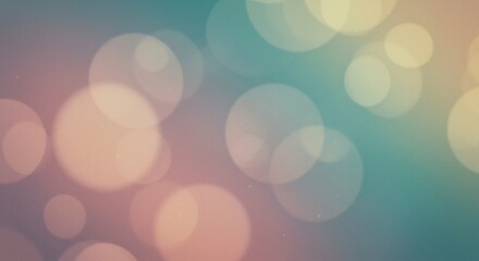 Fototapeta premium Abstract Pastel Bokeh Background Soft Dreamy Blurred Circles Light Texture