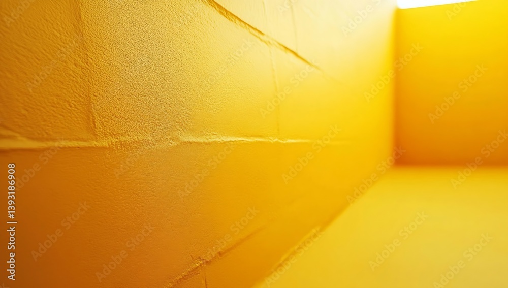 Poster bright yellow corner wall texture abstract minimalist design sunny backdrop vibrant color architectu