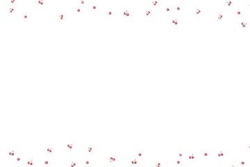 Cherry Design on Minimalist White Background With Elegance