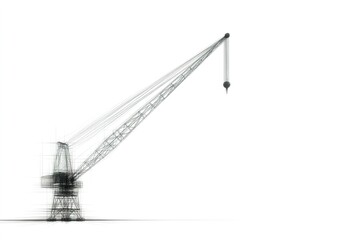 Cranes operate at construction site during daylight in urban environment showcasing industrial activity and heavy machinery in motion