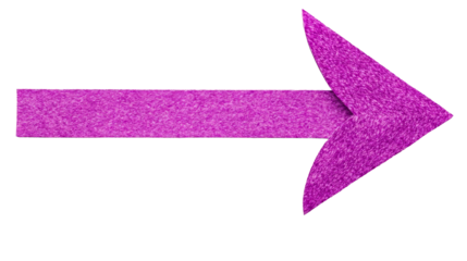 Pink forward arrow, direction guide, navigation pointer, cut out transparent