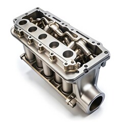 Obraz premium Close-up of a V8 Engine Manifold