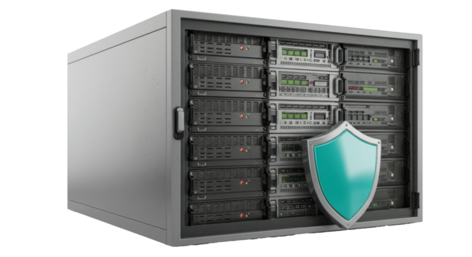 Isolated Server Rack with Shield