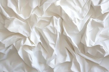 Fototapeta premium Textured White Fabric With Soft Creases and Delicate Patterns for Background Use