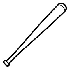 baseball bat on white background