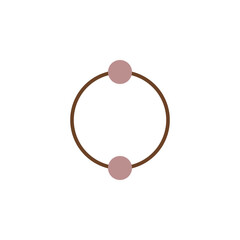 vector illustration of a glass ball