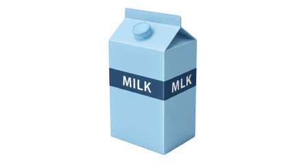 Isolated Milk Carton
