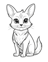 Obraz premium vector illustration of a cat