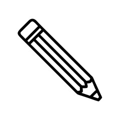 Fototapeta premium Pencil icons symbolize creativity and artistic expression. Essential for drawing, writing, and educational themes, these designs reflect the art of communication through simple tools.