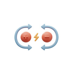 Coulomb’s Law Charge Interaction Icon