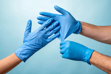 Blue Disposable Gloves for Hygiene and Professional Protection