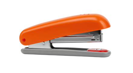 Isolated Orange Stapler