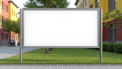 Fototapeta premium blank billboard on the road