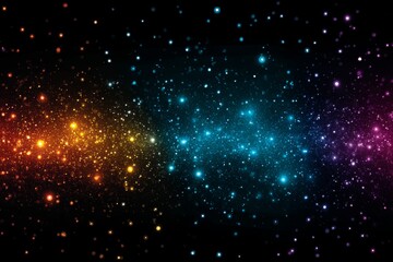 Cosmic Sparkle Galaxy - Vibrant galaxy with colorful stars, perfect for backgrounds, websites, or presentations