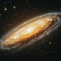 Naklejka premium Spiral galaxy in deep space