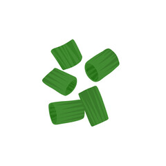 Green spring onion chopped chives