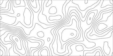 Luxury topographic wavy pattern and geographic grid map design. The concept of conditional geographical pattern. White topography topology texture wavy contour map. curvy wave isolines vector