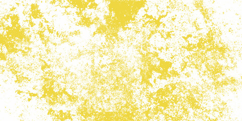 Distressed yellow grunge texture on a white background. Decorative pattern background for abstract concept. Grungy yellow canvas background or texture. limestone textured background. Trendy living