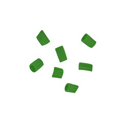 Green spring onion chopped chives