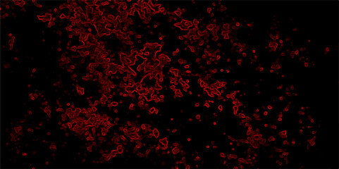Dark abstract digital texture with red glowing contour lines on black background resembling electric circuits or energy waves perfect for sci fi themes futuristic designs horror visuals tech