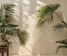 Fototapeta premium Light and Leaf Blend in Harmony