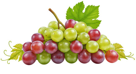 Isolated Bunch of Ripe Grapes