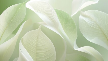 "Veins of Light: A Dreamy Botanical Abstraction"